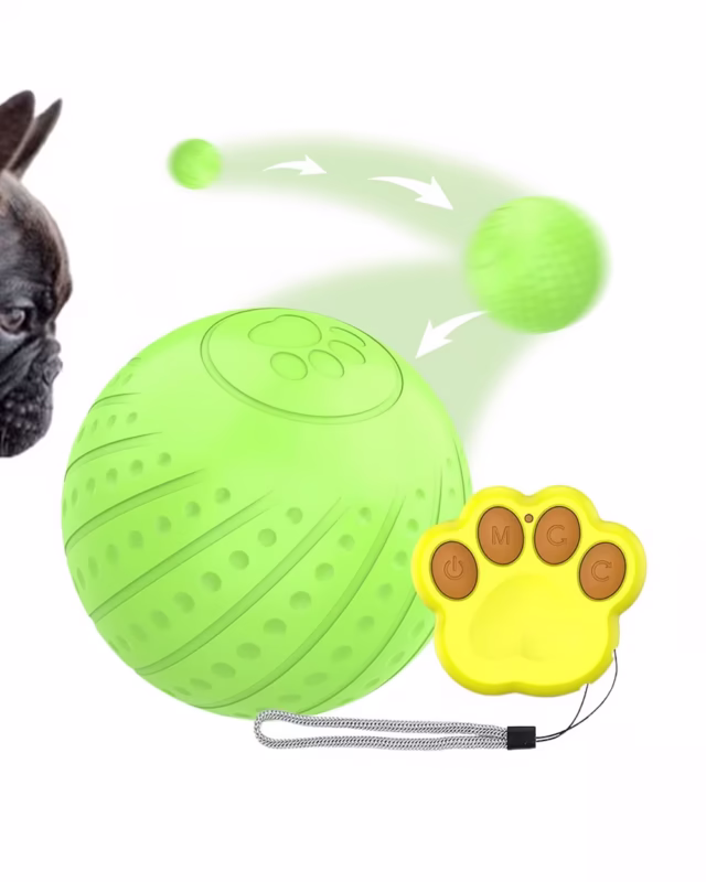 Shaky Ball Dog Toy V2 in neon green color