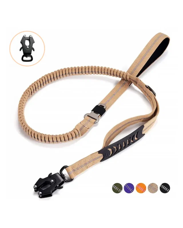 Retractable leash dog seat belt