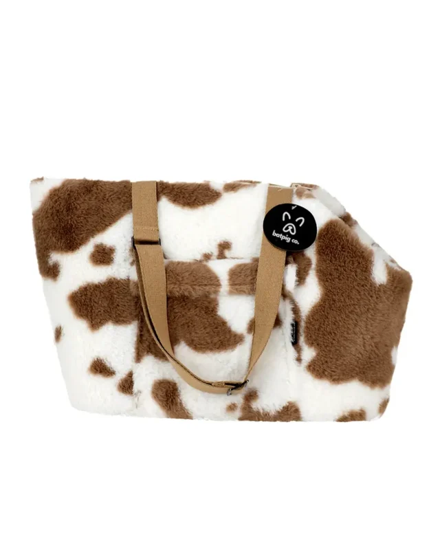 Cow Plush French Bulldog Carrier