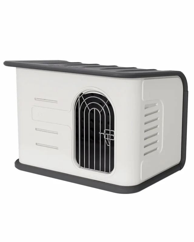 French Bulldog Indoor Crate Kennel isometric view