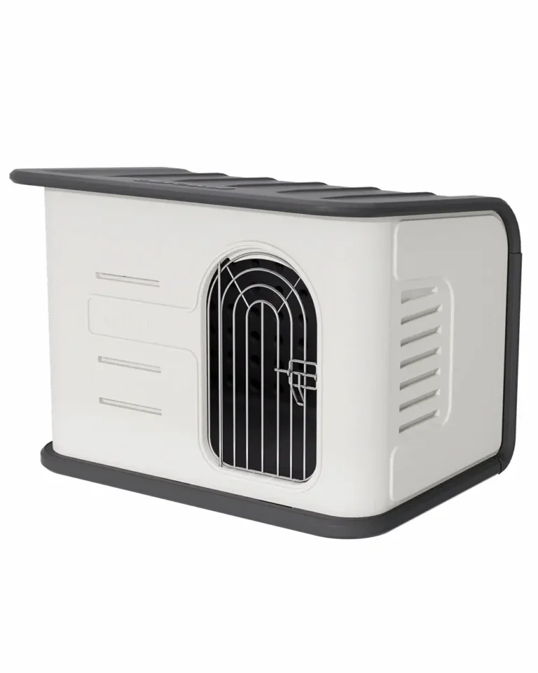 French Bulldog Indoor Crate Kennel isometric view