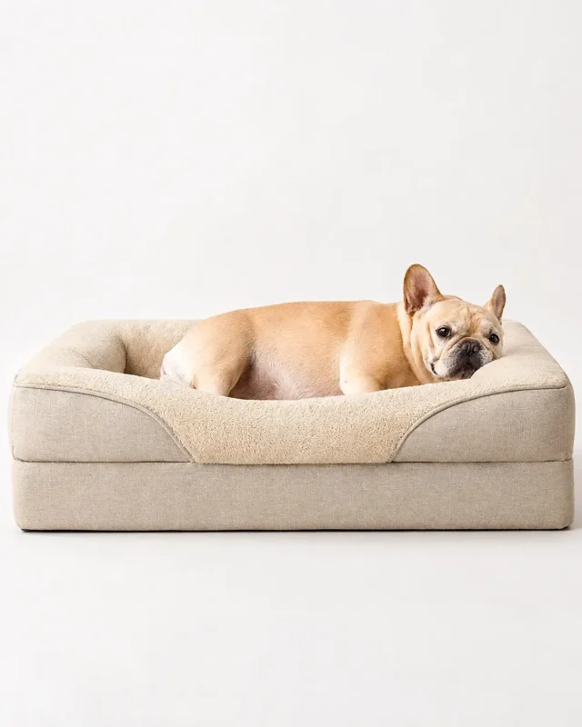 SpineEase Orthopedic Frenchie Dog Bed