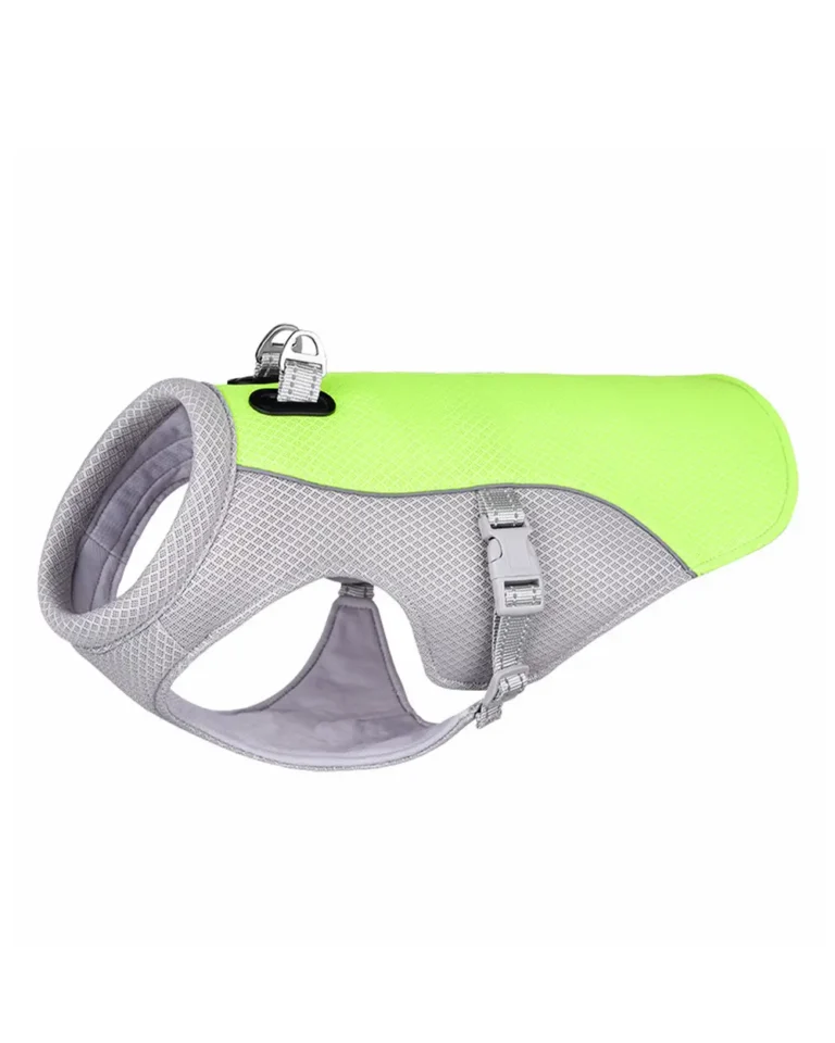 Aéro-Cool Mesh No-Pull Harness in neon green