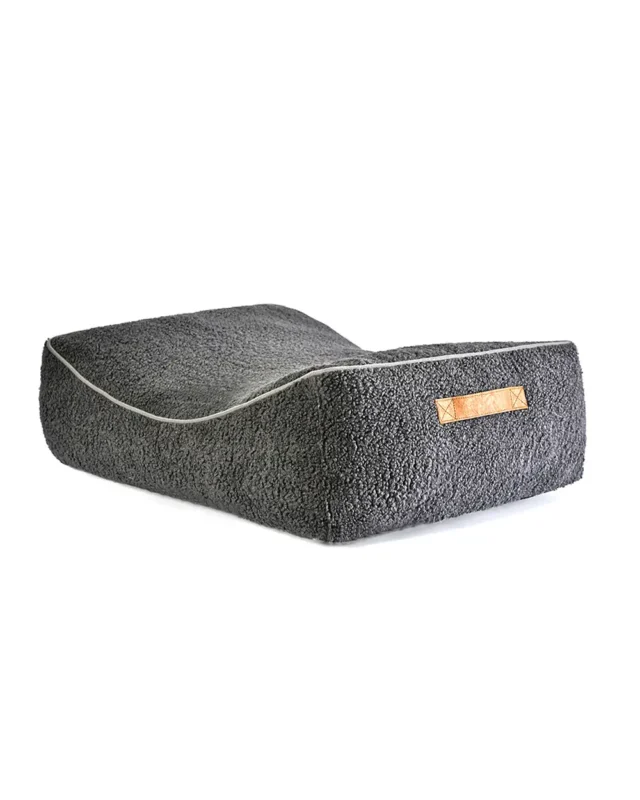 Selva Luxury French Bulldog Bed in gray color